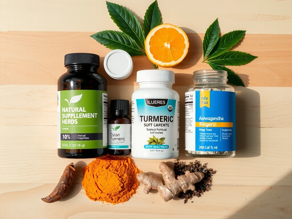 A curated selection of natural supplements and botanical ingredients